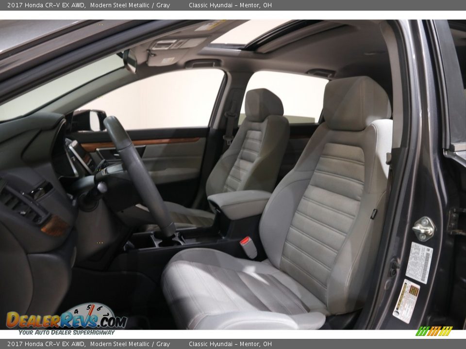2017 Honda CR-V EX AWD Modern Steel Metallic / Gray Photo #5
