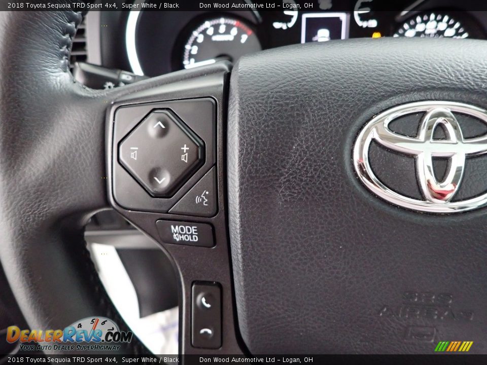 2018 Toyota Sequoia TRD Sport 4x4 Super White / Black Photo #18