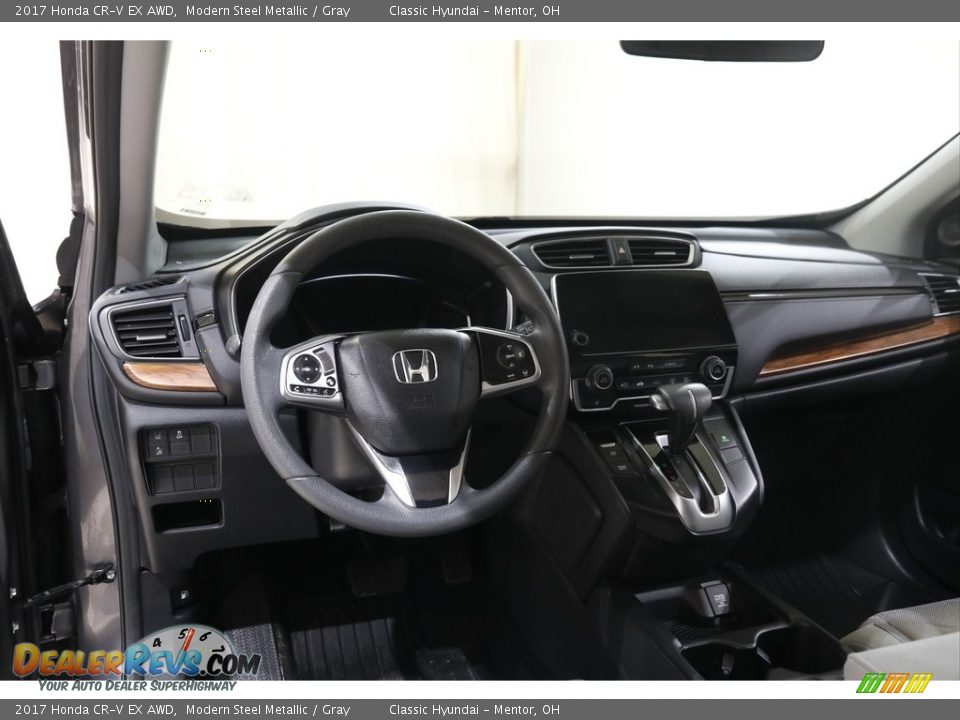 2017 Honda CR-V EX AWD Modern Steel Metallic / Gray Photo #6