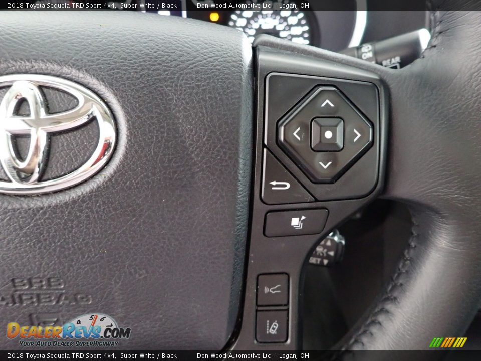 2018 Toyota Sequoia TRD Sport 4x4 Super White / Black Photo #19