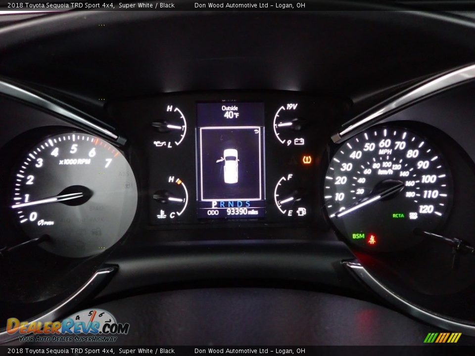 2018 Toyota Sequoia TRD Sport 4x4 Super White / Black Photo #20