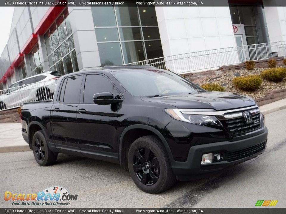 2020 Honda Ridgeline Black Edition AWD Crystal Black Pearl / Black Photo #1