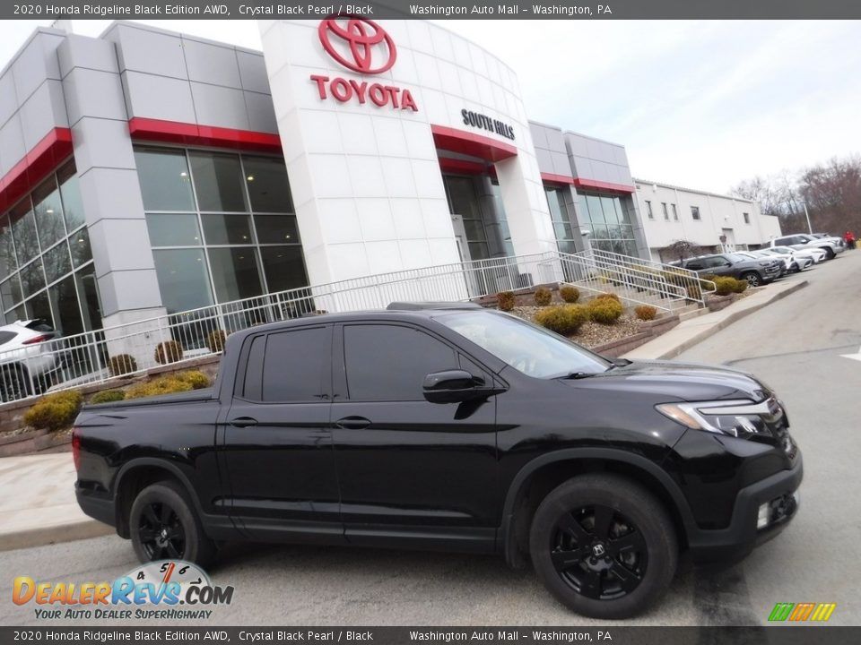 2020 Honda Ridgeline Black Edition AWD Crystal Black Pearl / Black Photo #2