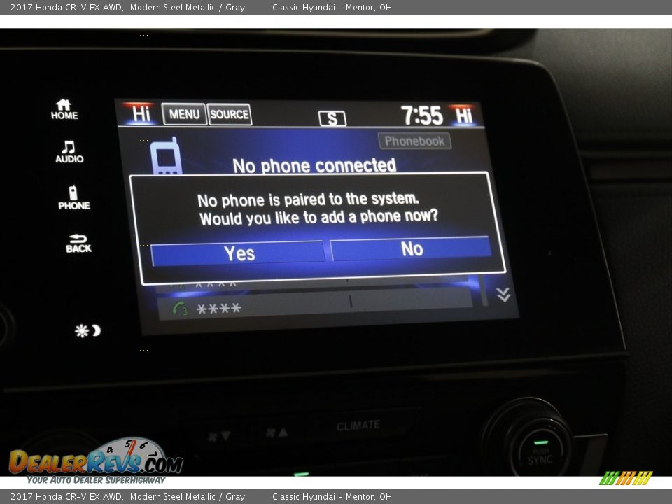 2017 Honda CR-V EX AWD Modern Steel Metallic / Gray Photo #11