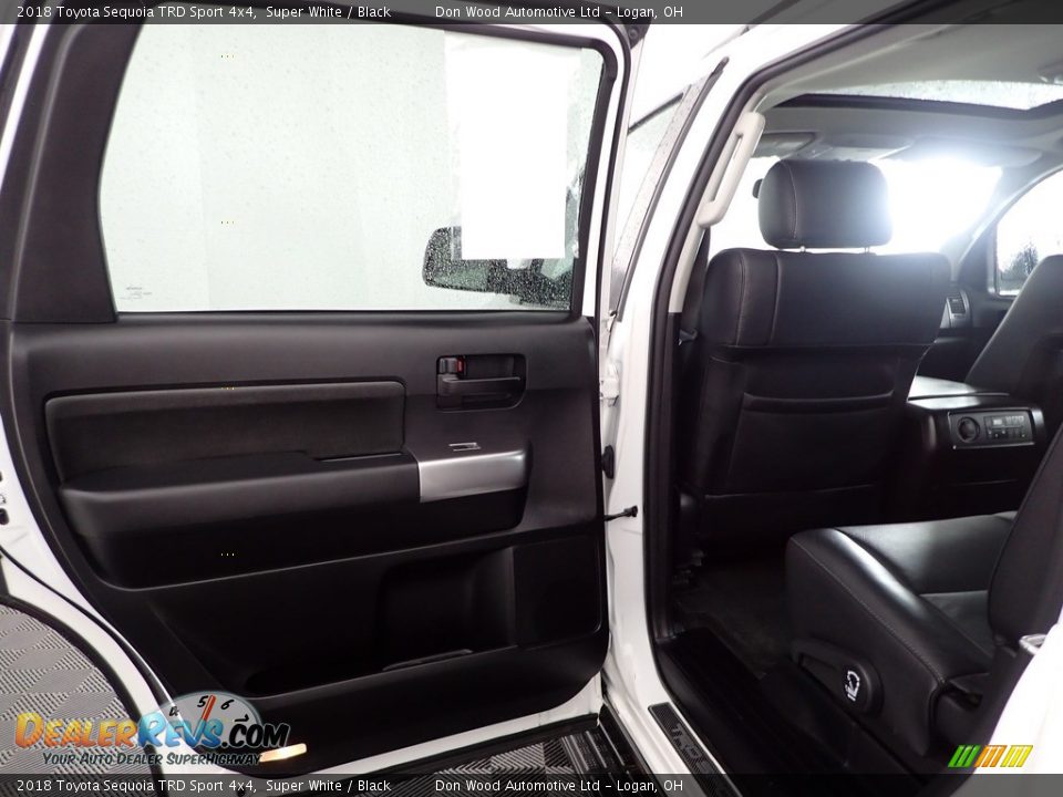 2018 Toyota Sequoia TRD Sport 4x4 Super White / Black Photo #25