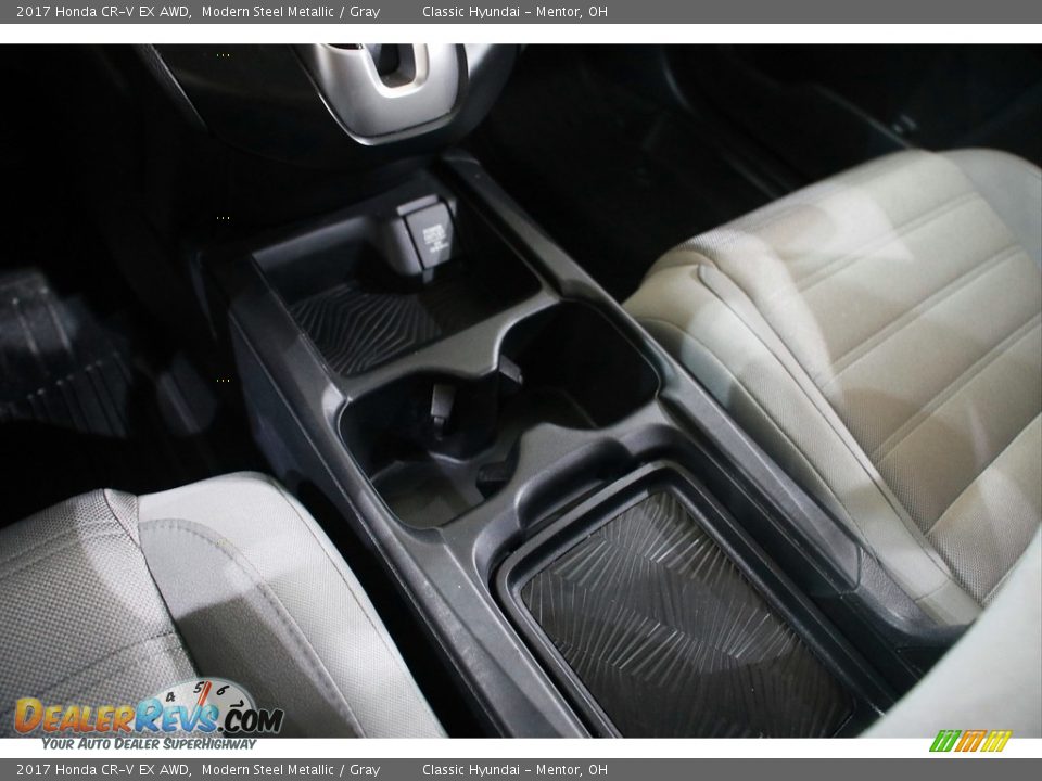 2017 Honda CR-V EX AWD Modern Steel Metallic / Gray Photo #15