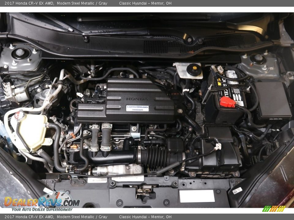 2017 Honda CR-V EX AWD Modern Steel Metallic / Gray Photo #21