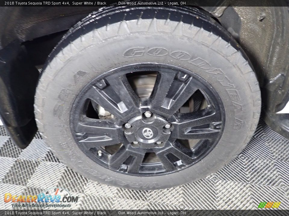 2018 Toyota Sequoia TRD Sport 4x4 Super White / Black Photo #35