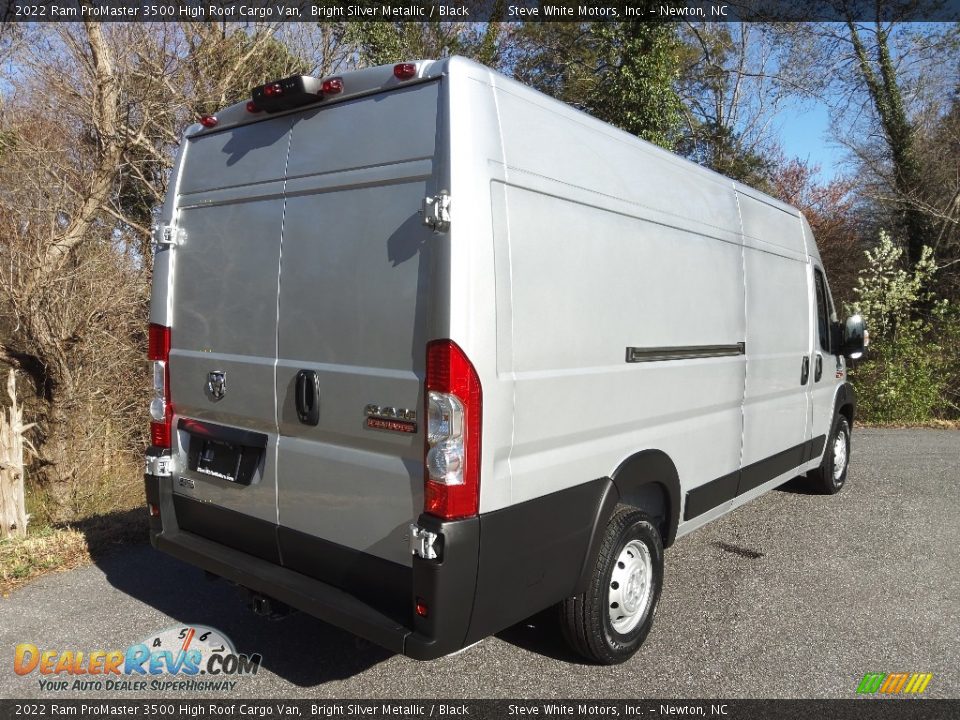 2022 Ram ProMaster 3500 High Roof Cargo Van Bright Silver Metallic / Black Photo #6