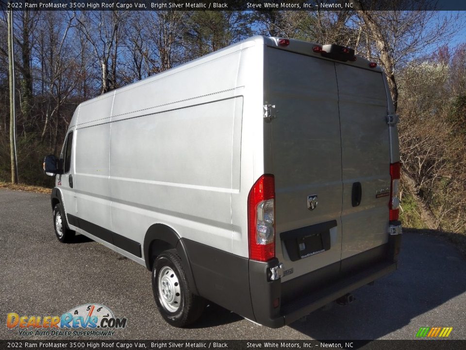 2022 Ram ProMaster 3500 High Roof Cargo Van Bright Silver Metallic / Black Photo #8