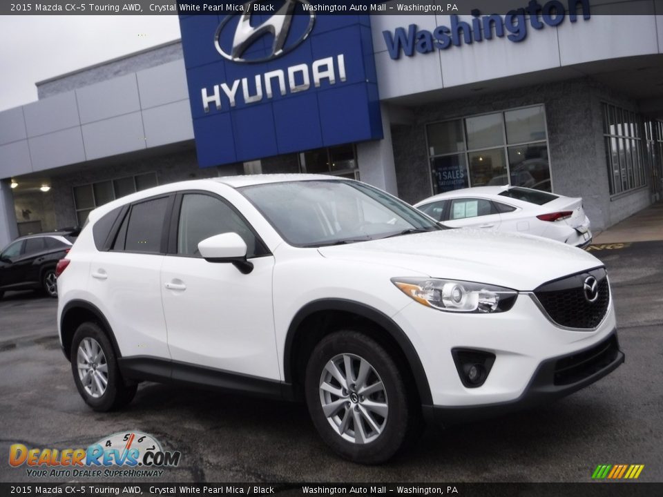 2015 Mazda CX-5 Touring AWD Crystal White Pearl Mica / Black Photo #1