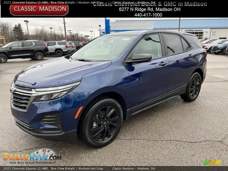2023 Chevrolet Equinox LS AWD Blue Glow Metallic / Medium Ash Gray Photo #1