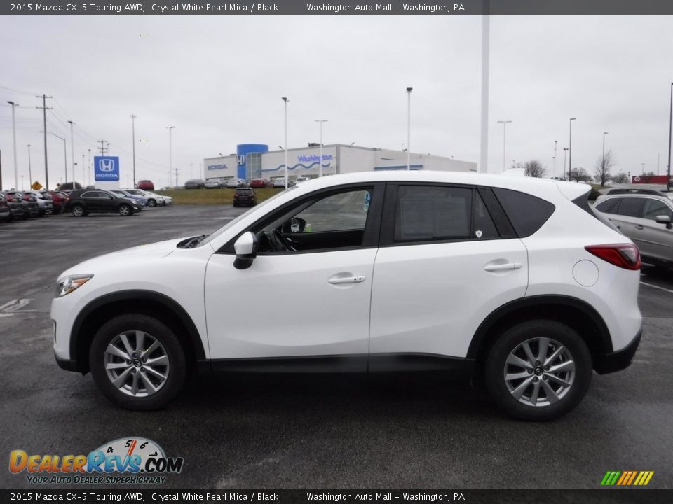 2015 Mazda CX-5 Touring AWD Crystal White Pearl Mica / Black Photo #5