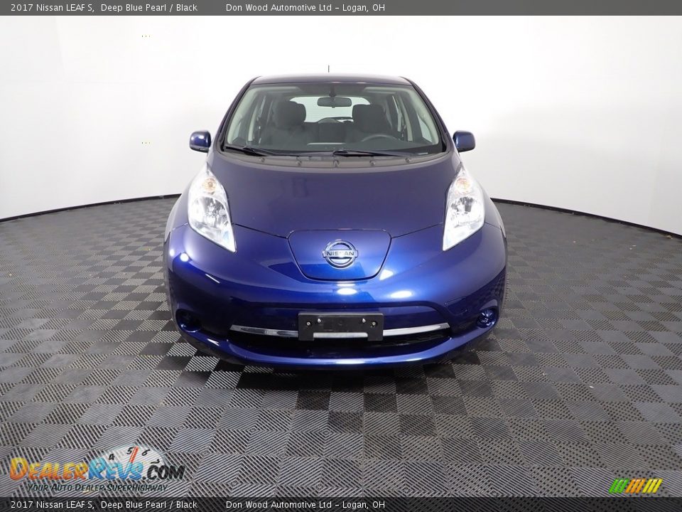 2017 Nissan LEAF S Deep Blue Pearl / Black Photo #4