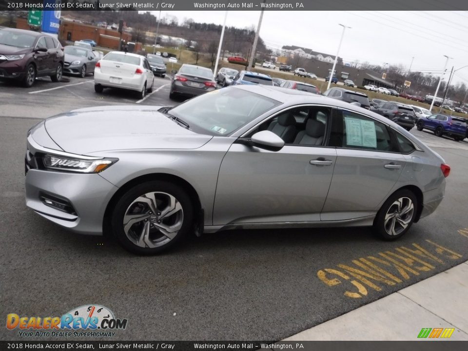2018 Honda Accord EX Sedan Lunar Silver Metallic / Gray Photo #7
