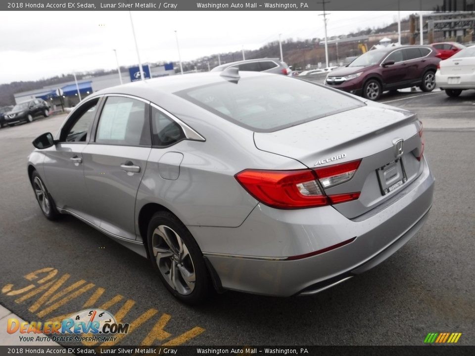 2018 Honda Accord EX Sedan Lunar Silver Metallic / Gray Photo #8