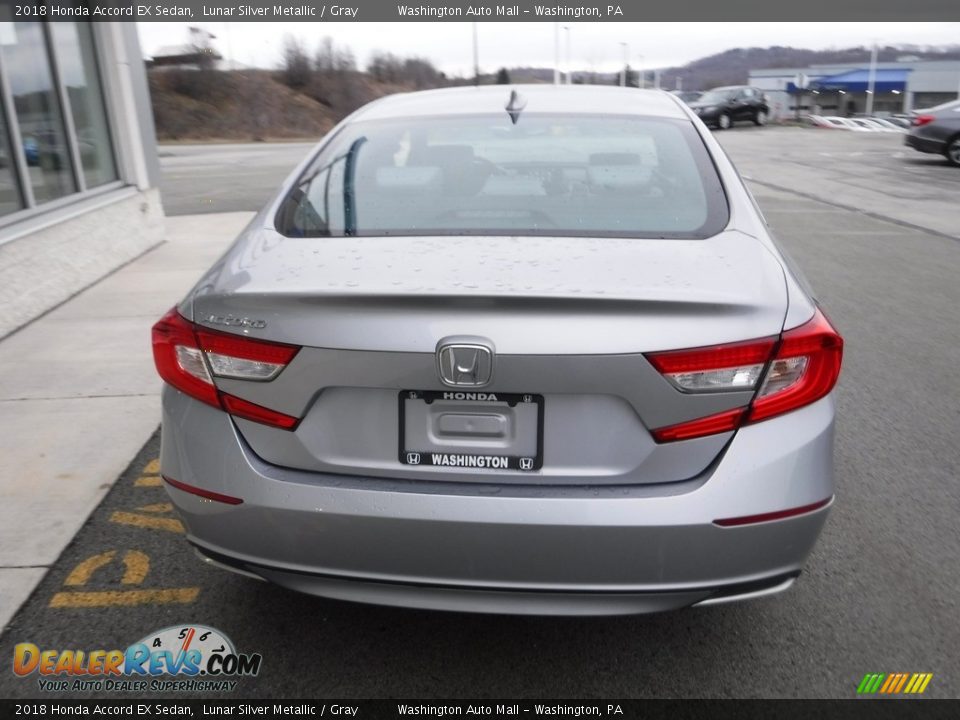 2018 Honda Accord EX Sedan Lunar Silver Metallic / Gray Photo #9