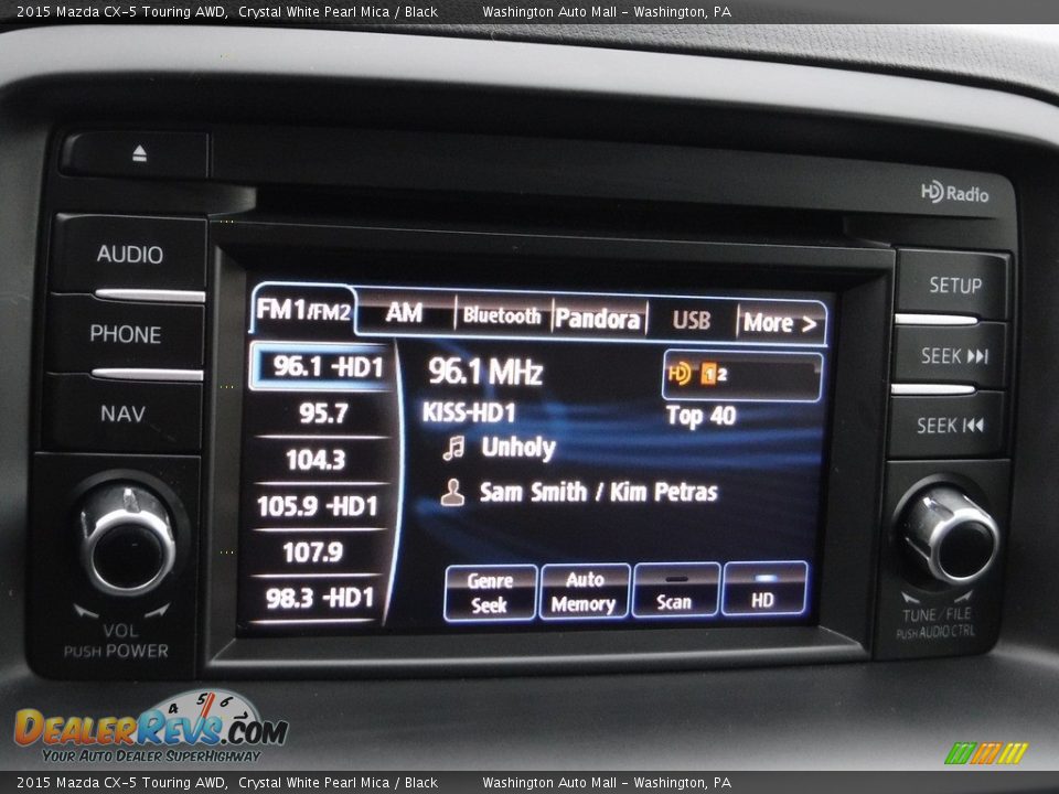 2015 Mazda CX-5 Touring AWD Crystal White Pearl Mica / Black Photo #20