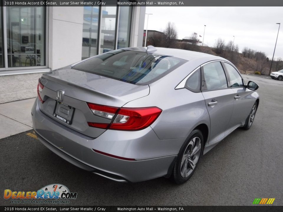 2018 Honda Accord EX Sedan Lunar Silver Metallic / Gray Photo #10