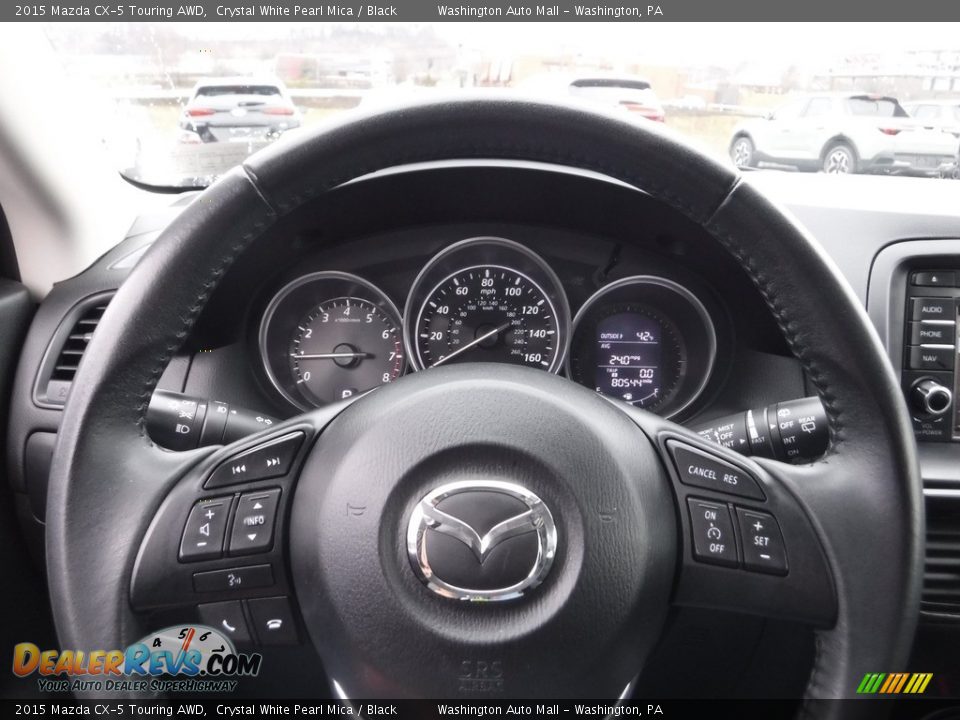 2015 Mazda CX-5 Touring AWD Crystal White Pearl Mica / Black Photo #21
