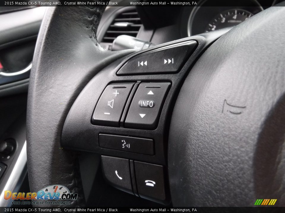 2015 Mazda CX-5 Touring AWD Crystal White Pearl Mica / Black Photo #22