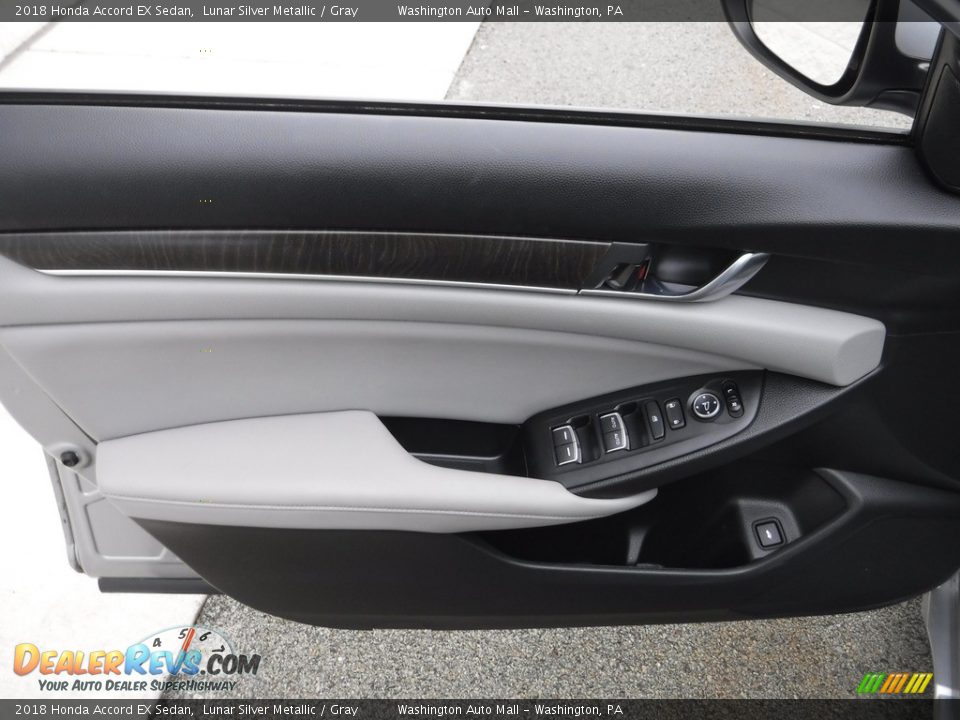 2018 Honda Accord EX Sedan Lunar Silver Metallic / Gray Photo #12