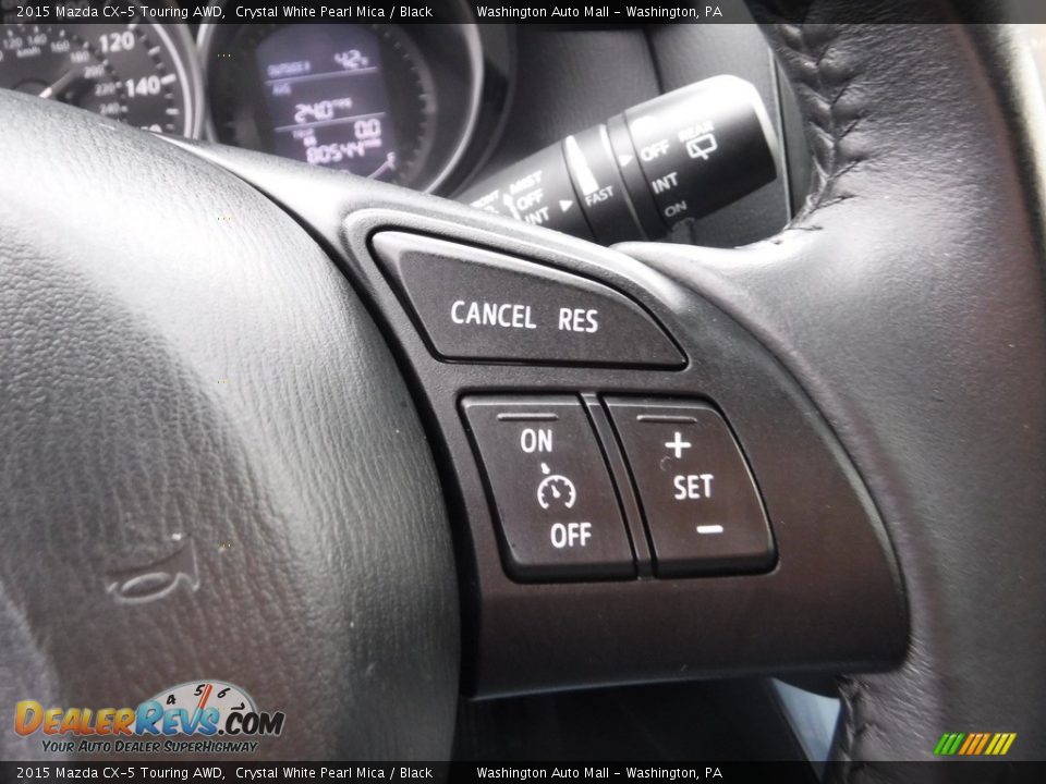 2015 Mazda CX-5 Touring AWD Crystal White Pearl Mica / Black Photo #23