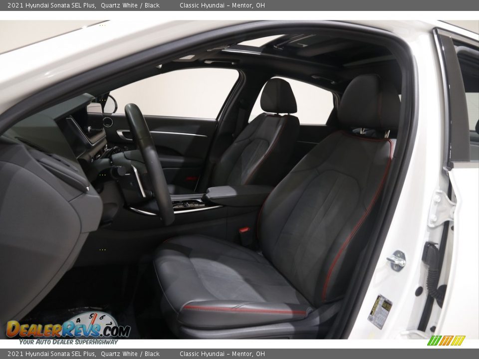 2021 Hyundai Sonata SEL Plus Quartz White / Black Photo #5