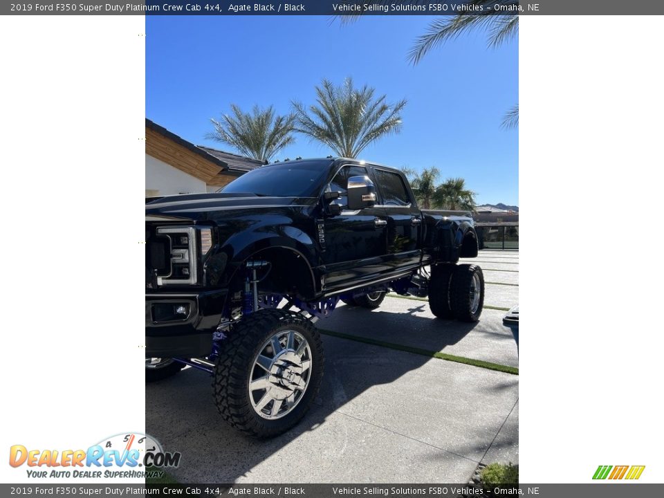 2019 Ford F350 Super Duty Platinum Crew Cab 4x4 Agate Black / Black Photo #2