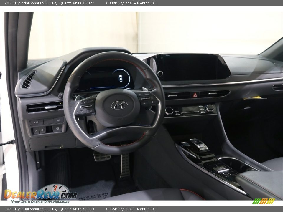2021 Hyundai Sonata SEL Plus Quartz White / Black Photo #6