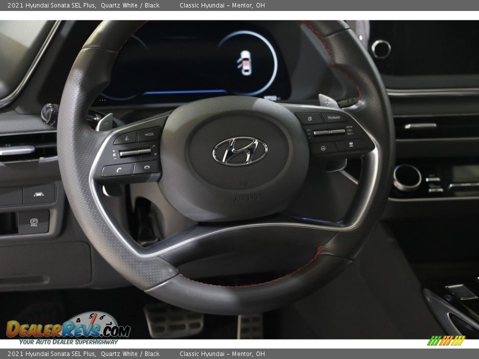 2021 Hyundai Sonata SEL Plus Quartz White / Black Photo #7