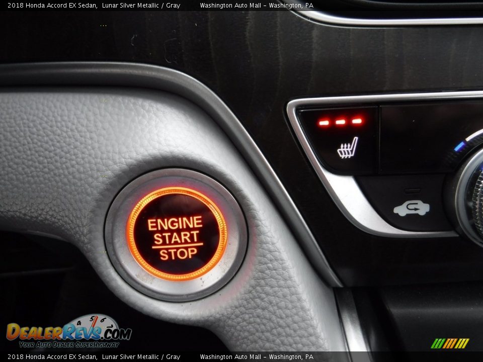 2018 Honda Accord EX Sedan Lunar Silver Metallic / Gray Photo #19