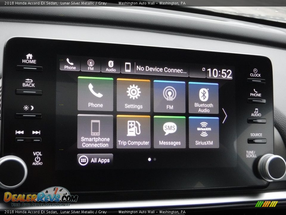 2018 Honda Accord EX Sedan Lunar Silver Metallic / Gray Photo #20