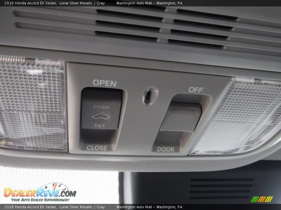 2018 Honda Accord EX Sedan Lunar Silver Metallic / Gray Photo #23