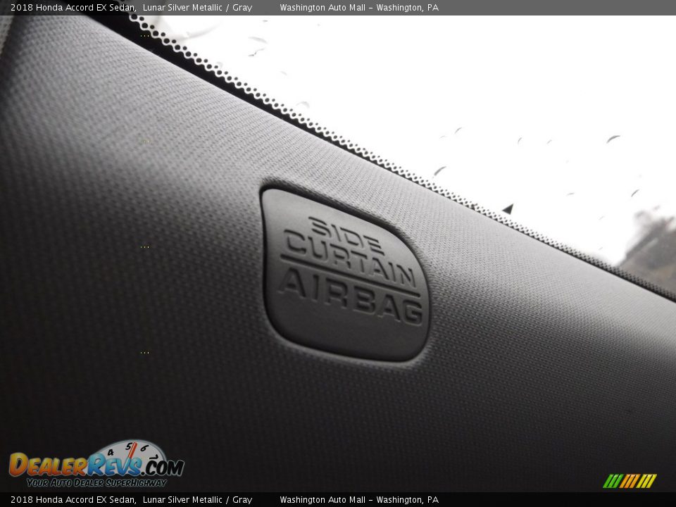 2018 Honda Accord EX Sedan Lunar Silver Metallic / Gray Photo #24