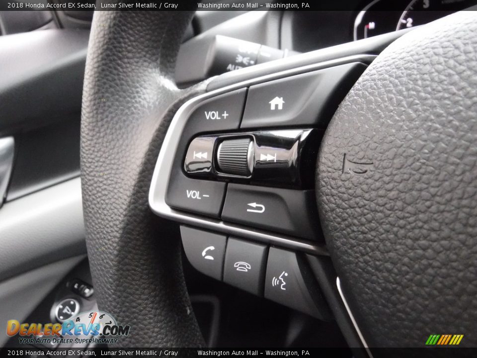 2018 Honda Accord EX Sedan Lunar Silver Metallic / Gray Photo #27