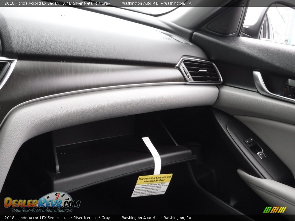 2018 Honda Accord EX Sedan Lunar Silver Metallic / Gray Photo #29
