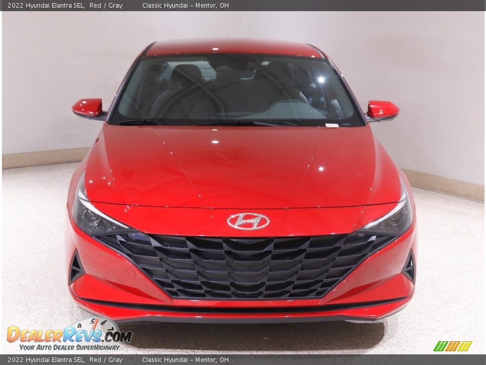2022 Hyundai Elantra SEL Red / Gray Photo #2