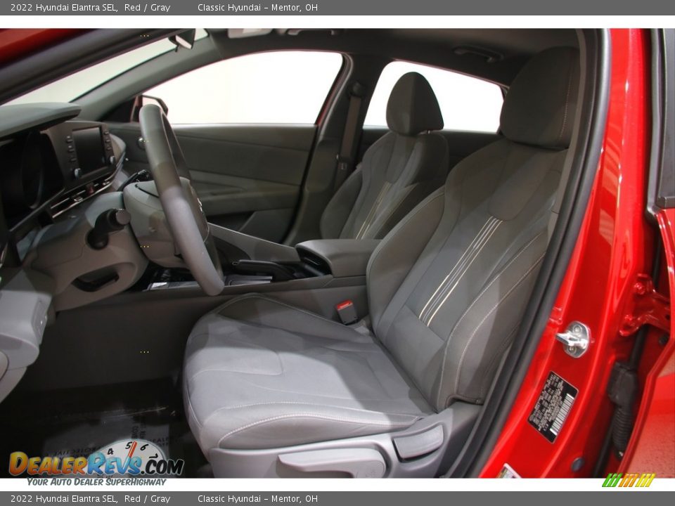 2022 Hyundai Elantra SEL Red / Gray Photo #5