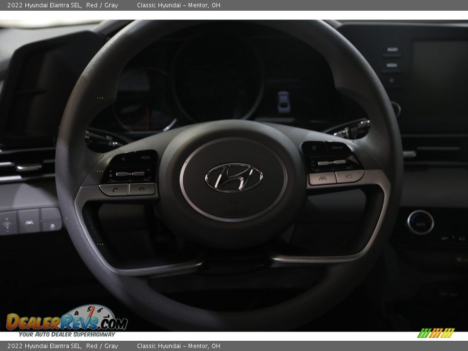 2022 Hyundai Elantra SEL Red / Gray Photo #7