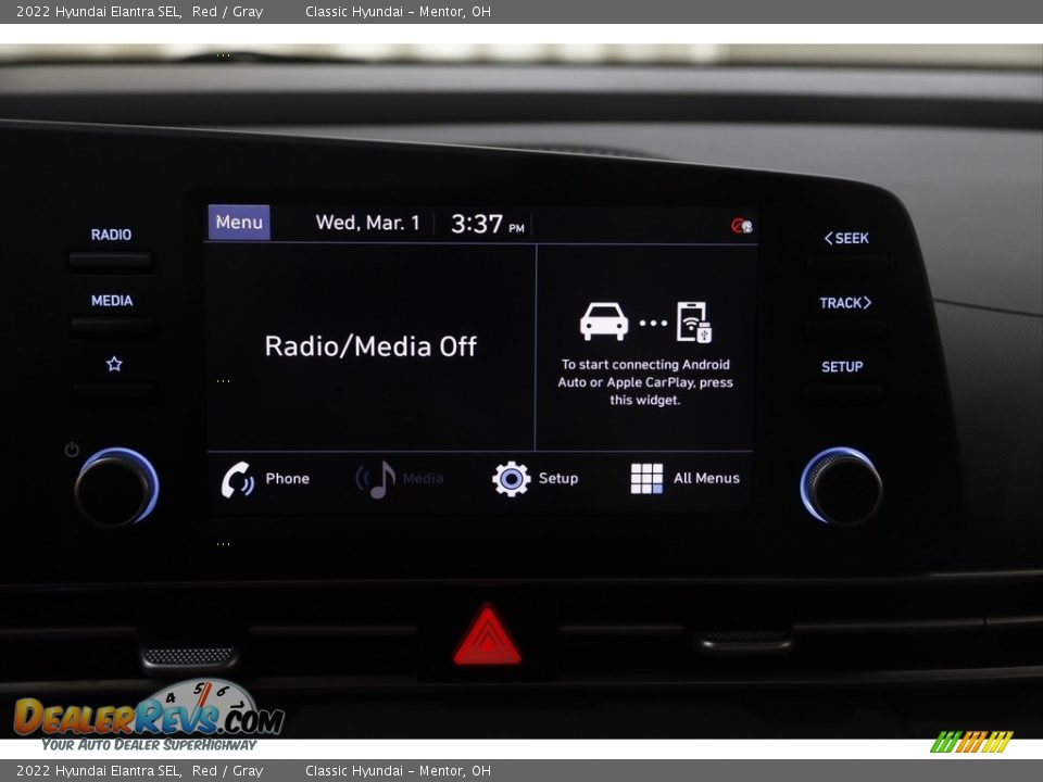 2022 Hyundai Elantra SEL Red / Gray Photo #9