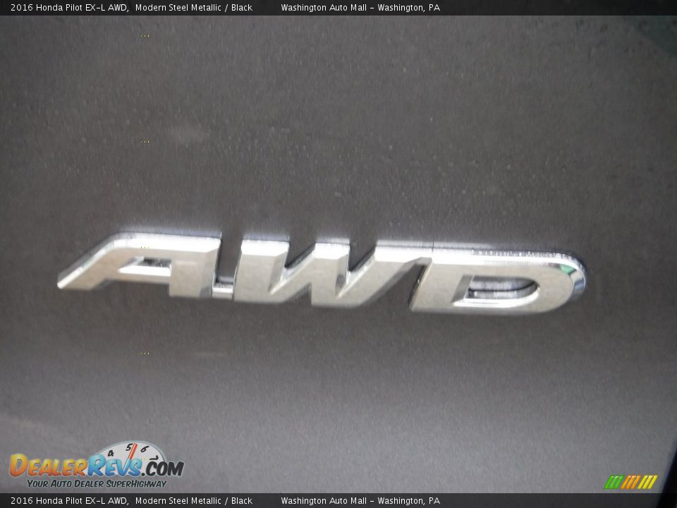 2016 Honda Pilot EX-L AWD Modern Steel Metallic / Black Photo #8