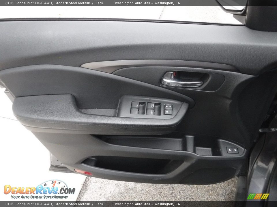 2016 Honda Pilot EX-L AWD Modern Steel Metallic / Black Photo #11