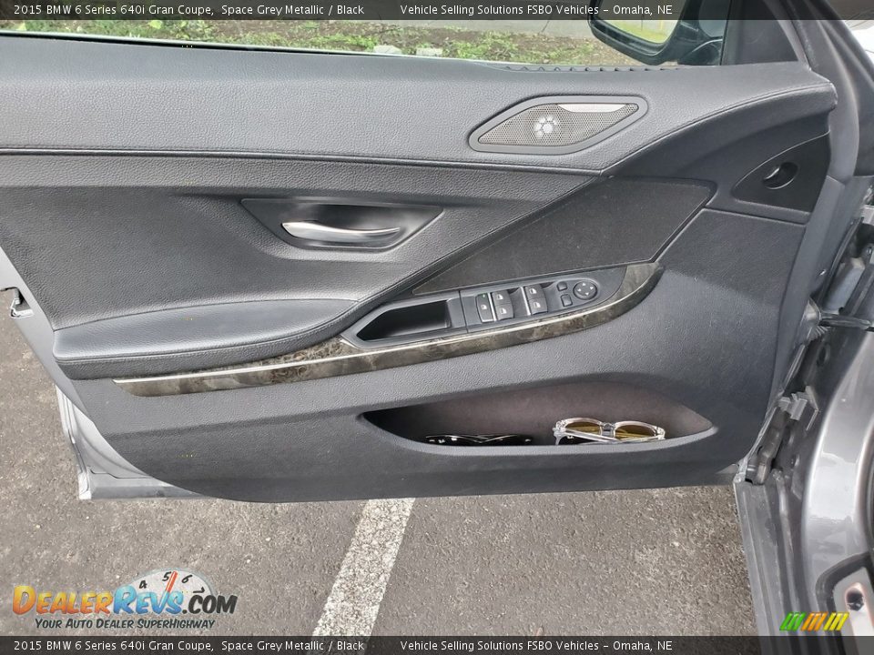 2015 BMW 6 Series 640i Gran Coupe Space Grey Metallic / Black Photo #3