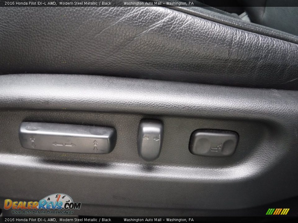 2016 Honda Pilot EX-L AWD Modern Steel Metallic / Black Photo #15