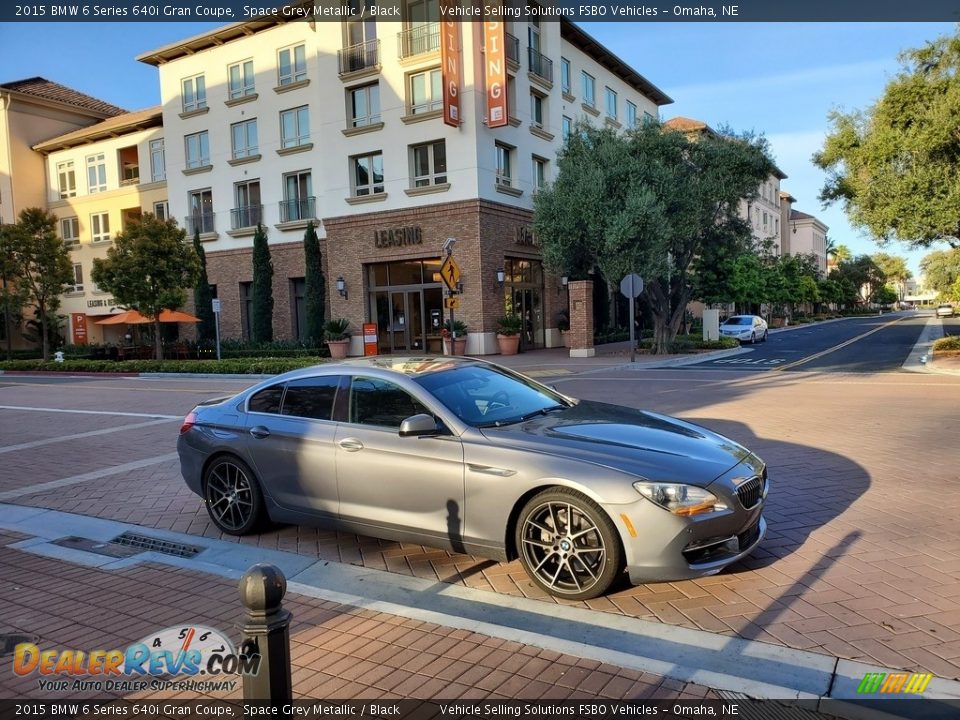 2015 BMW 6 Series 640i Gran Coupe Space Grey Metallic / Black Photo #5