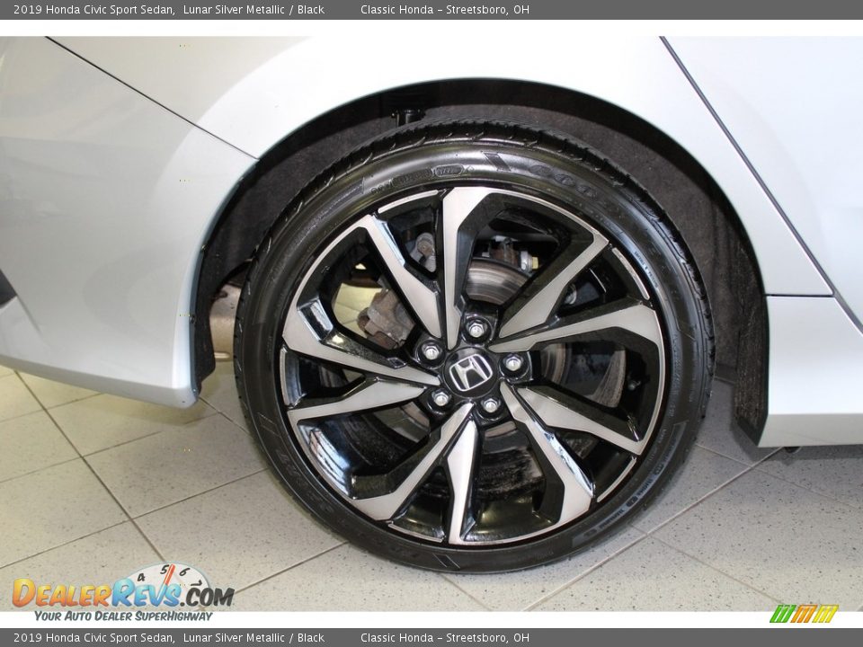 2019 Honda Civic Sport Sedan Lunar Silver Metallic / Black Photo #5