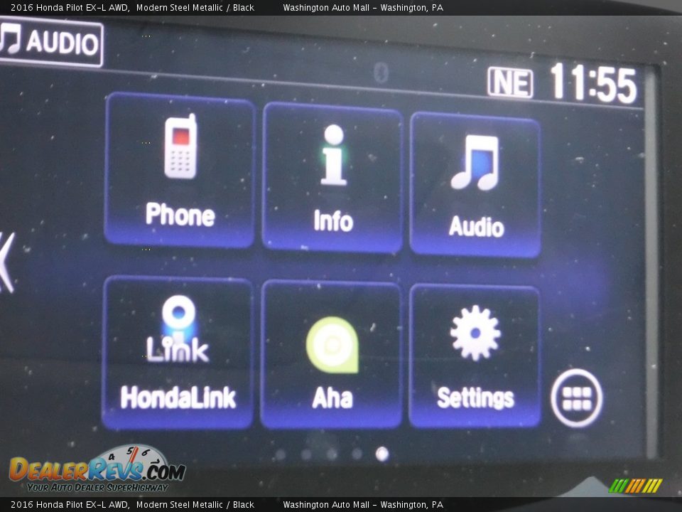 2016 Honda Pilot EX-L AWD Modern Steel Metallic / Black Photo #18