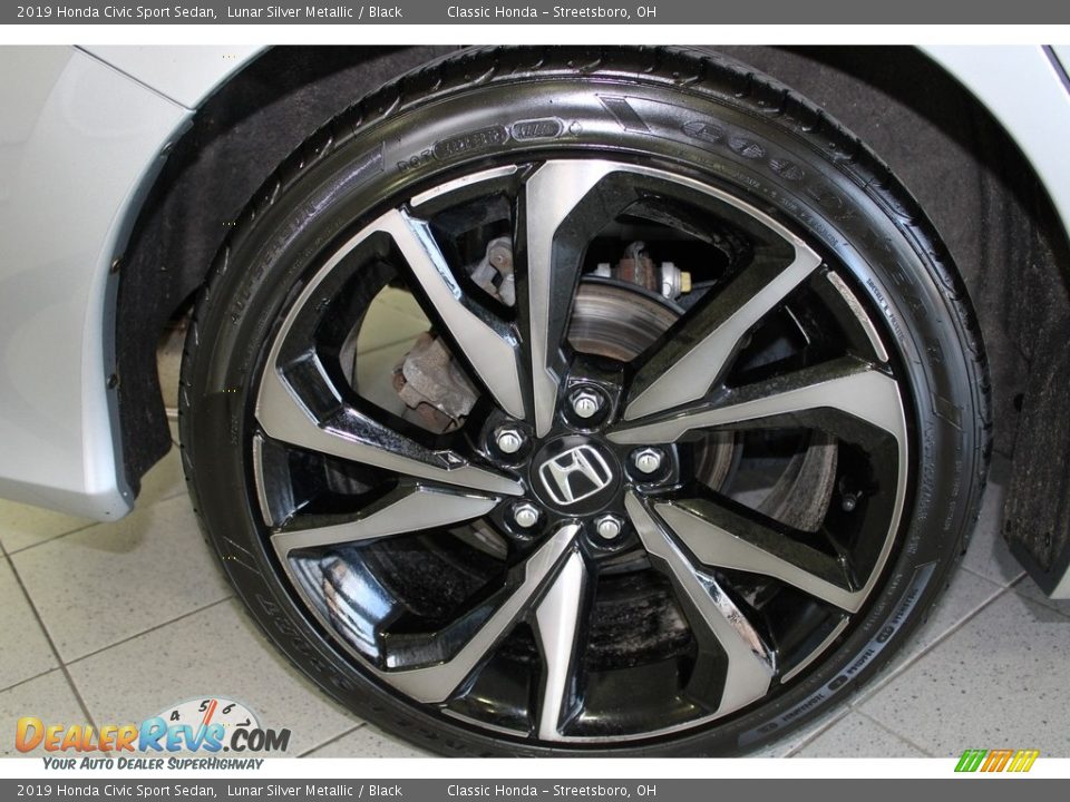 2019 Honda Civic Sport Sedan Lunar Silver Metallic / Black Photo #6
