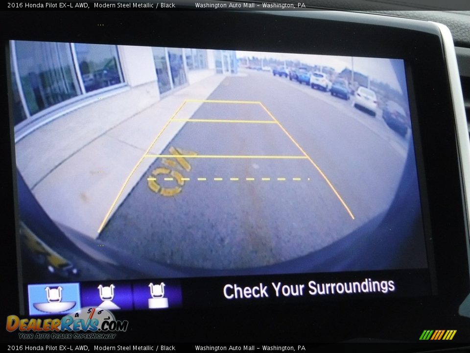 2016 Honda Pilot EX-L AWD Modern Steel Metallic / Black Photo #19
